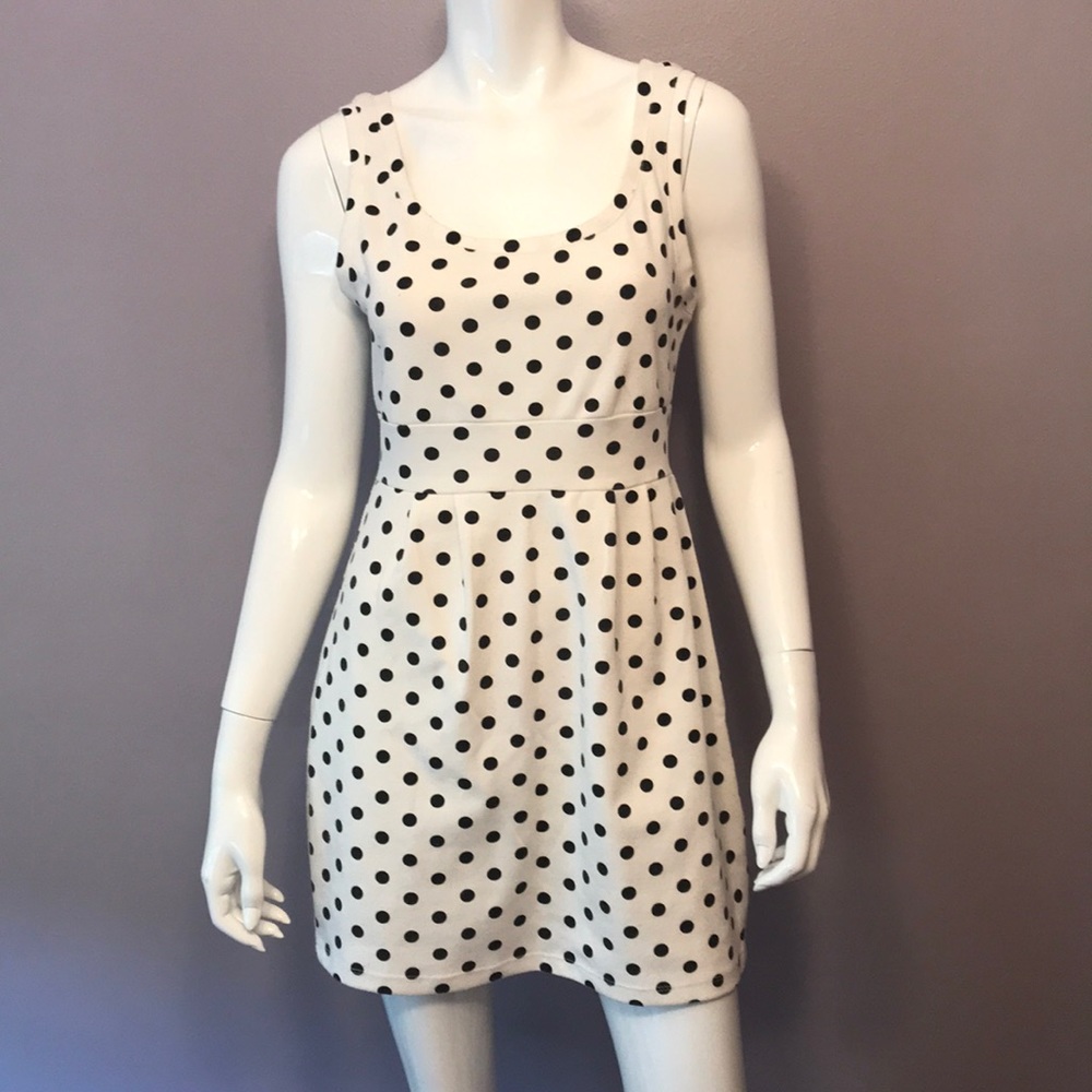 Papaya Polka Dot Dress